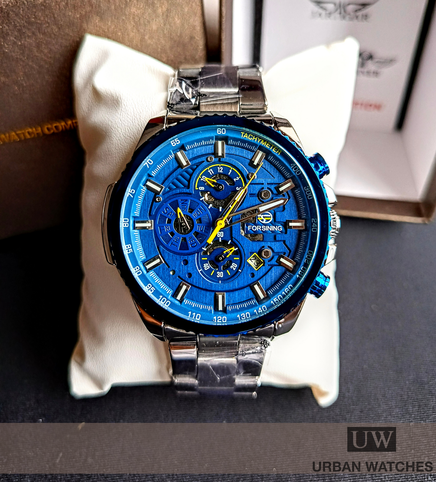 Forsining Power - REF GMT 1137 Plata-Azul