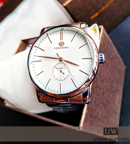 Forsining Simply Steel - REF S1164 Plata-Blanco