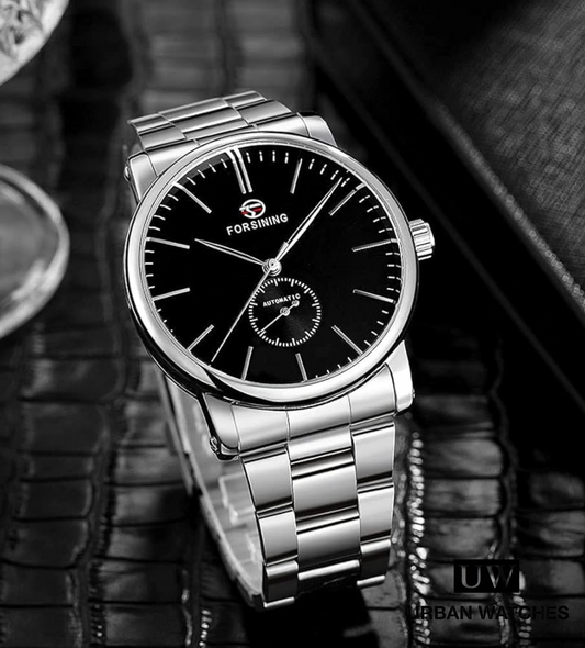 Forsining automático Simply Steel - REF S1164 Plata-Negro