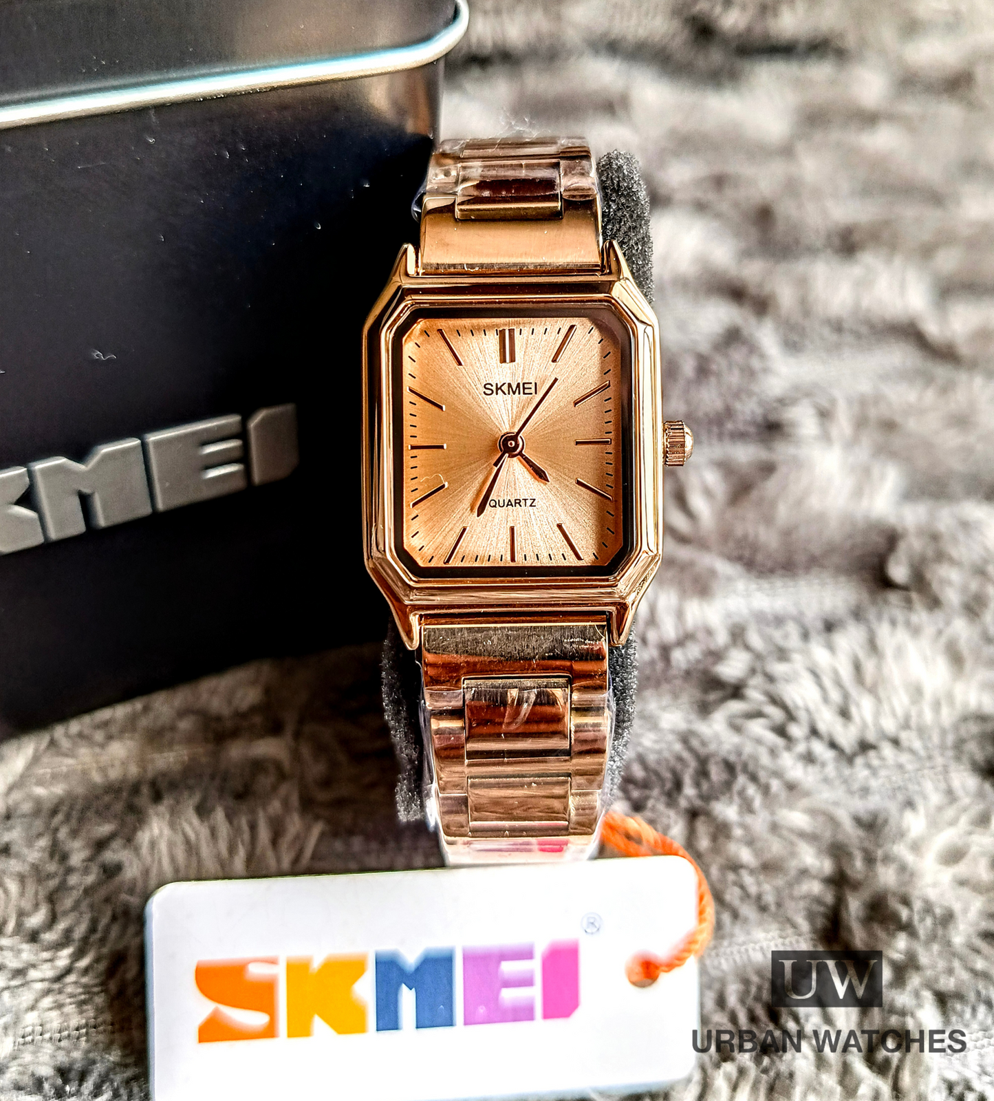 Skmei Mini Square - REF 2237 Oro rosa