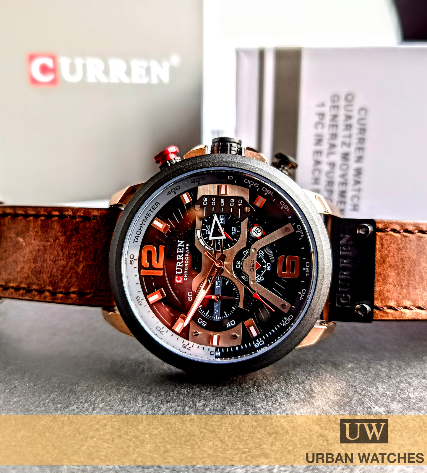 Curren West Side - REF 8329 Café-Negro-Dorado