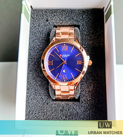 Curren Dama día - REF 9007 Oro rosa-Azul