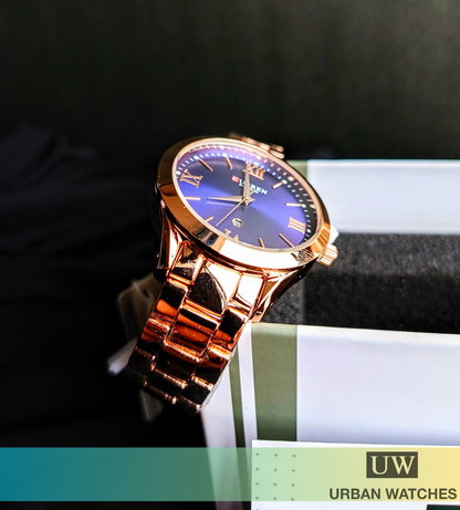 Curren Dama día - REF 9007 Oro rosa-Azul