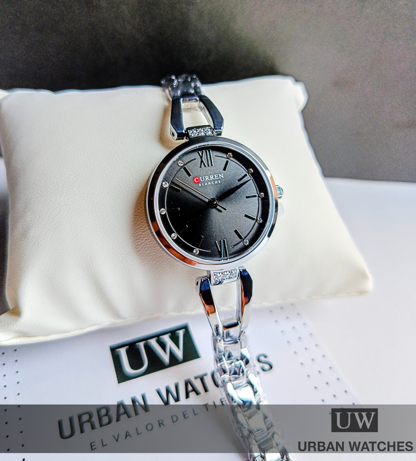 Curren Simple Business - REF 9092 Plata-Negro