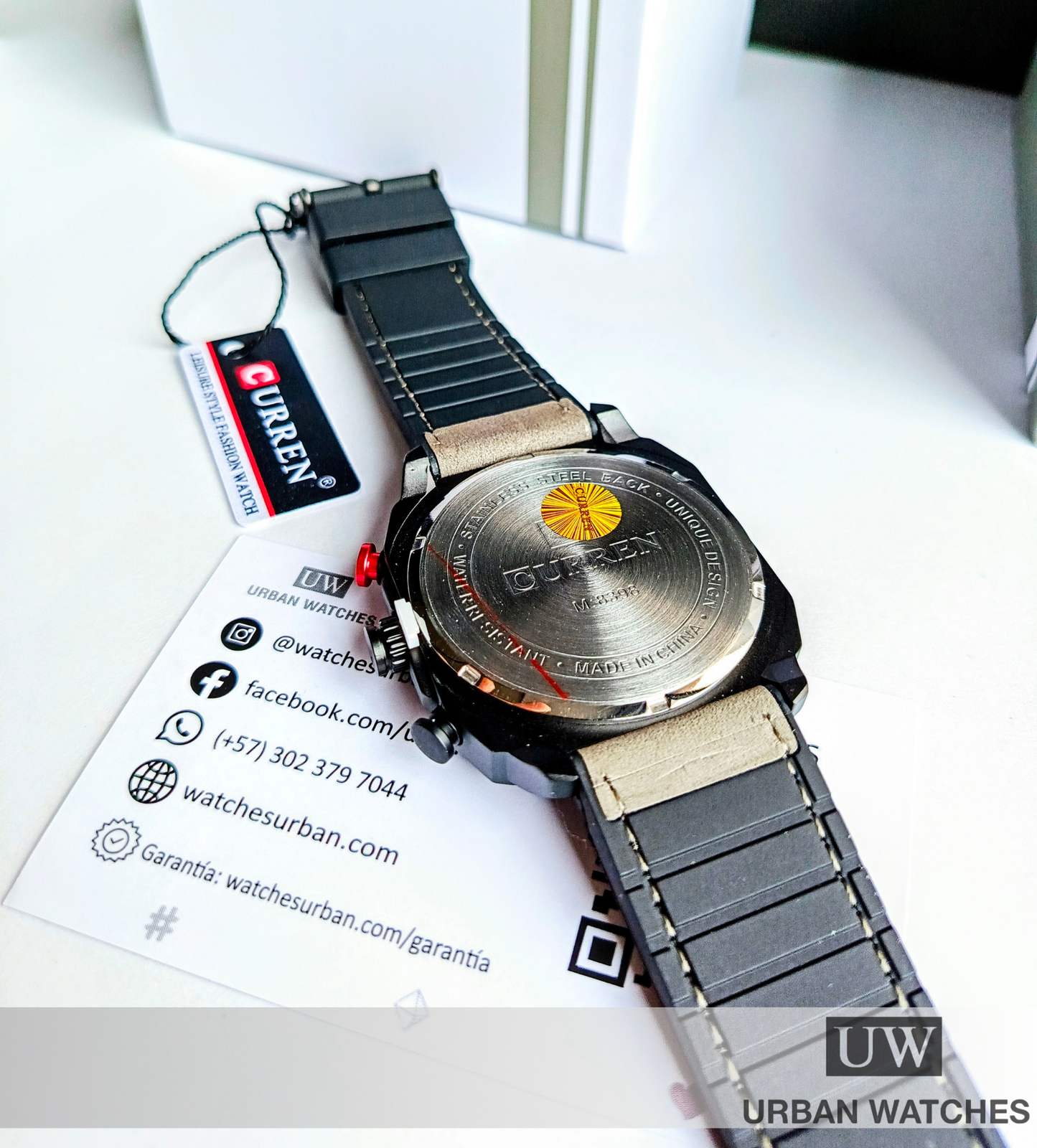 Curren Vintage Diario - REF 8398 Gris-Negro