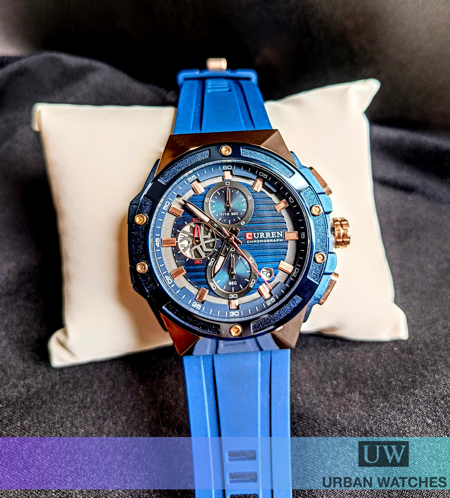Curren Block - REF 8462 Azul-Dorado