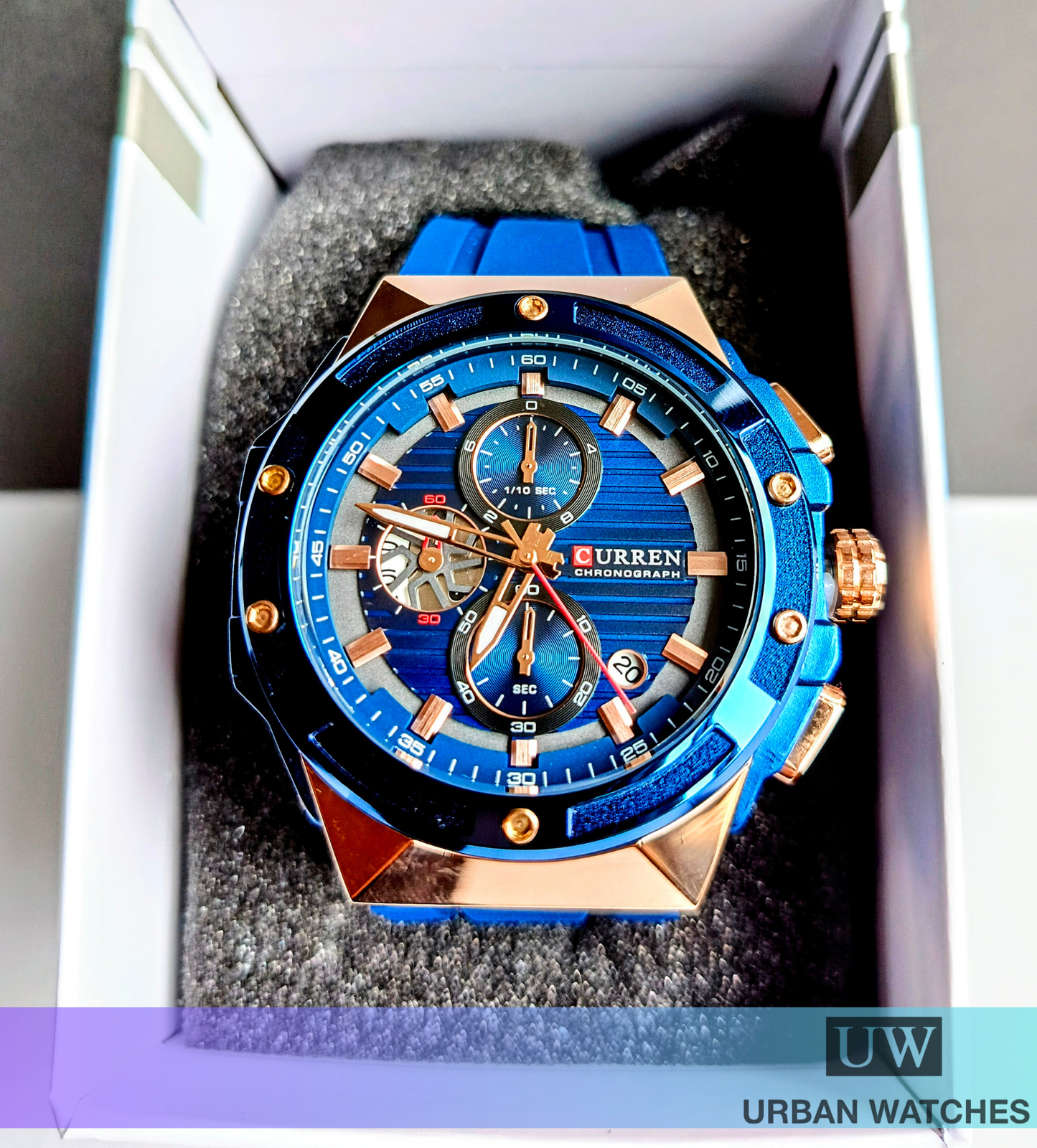 Curren Block - REF 8462 Azul-Dorado