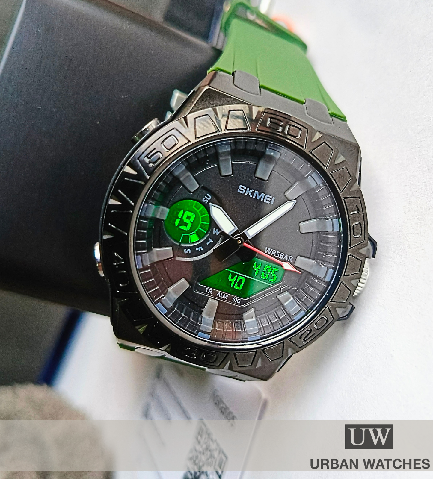 Reloj original Skmei Dual Sport - REF 2276 Verde-Negro-Negro