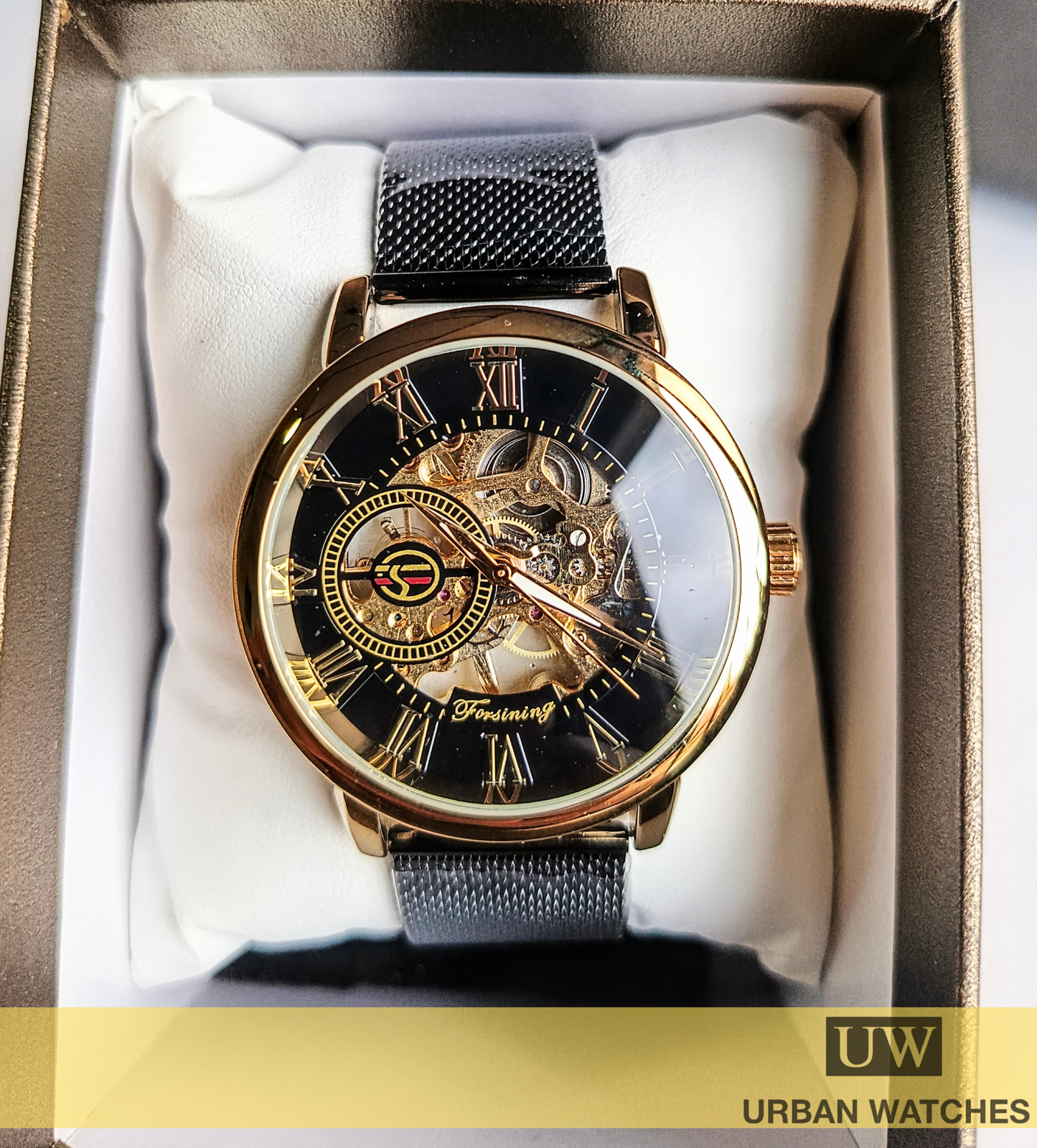 Reloj automático Forsining Automil - REF FSG8099M4 Negro-Dorado-Negro