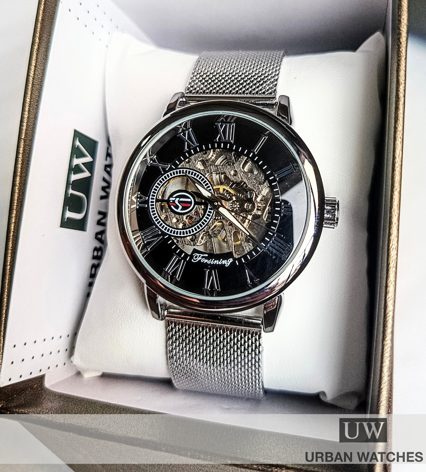 Reloj automático Forsining Automil - REF FSG8099M4 Plata-Negro