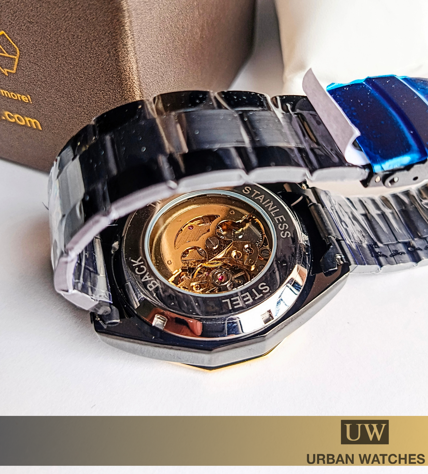 Reloj automático Forsining Terminal - REF FSG800M3 Negro-Dorado-Negro