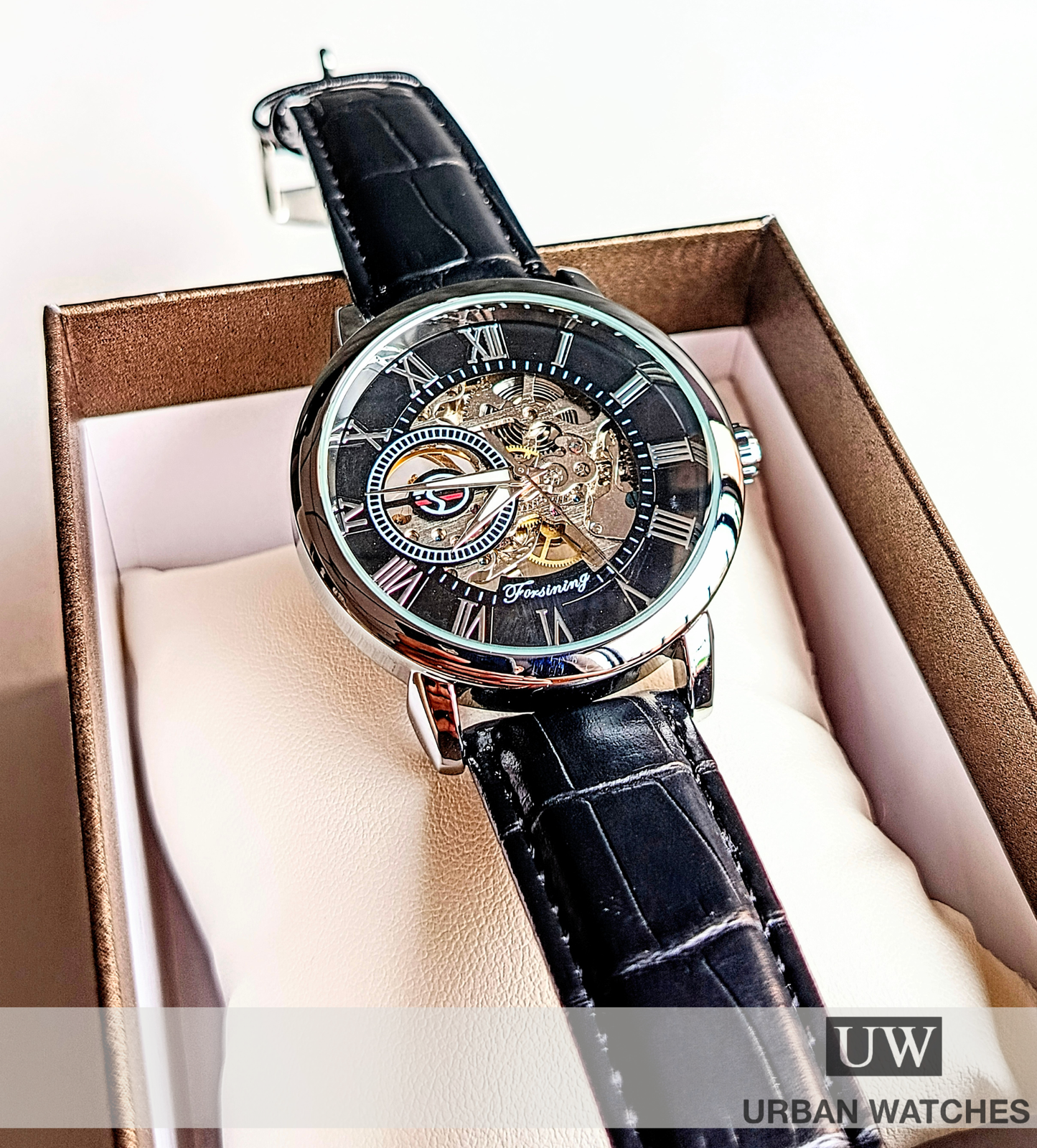 Reloj automático Forsining Automil C - REF FSG8099M3-SB Plata-Negro