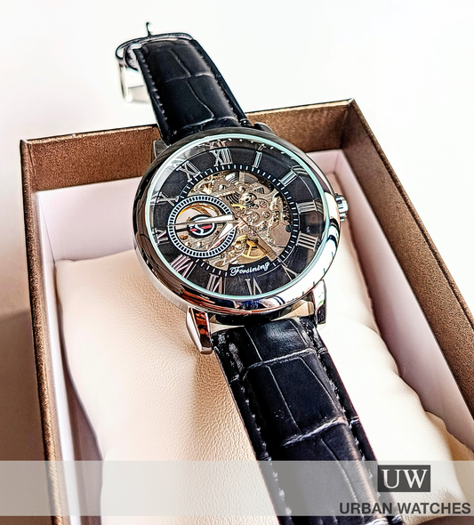 Reloj automático Forsining Automil C - REF FSG8099M3-SB Plata-Negro