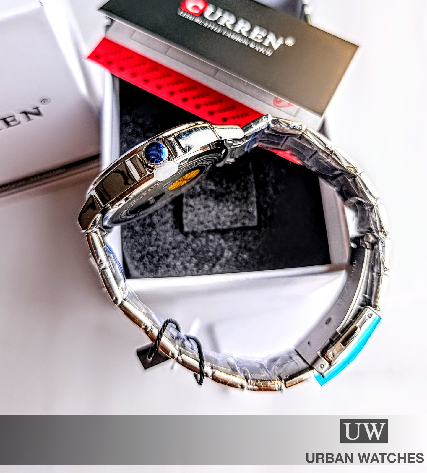 Reloj Curren 8455 Norte - REF KREd9903 Plata - Negro