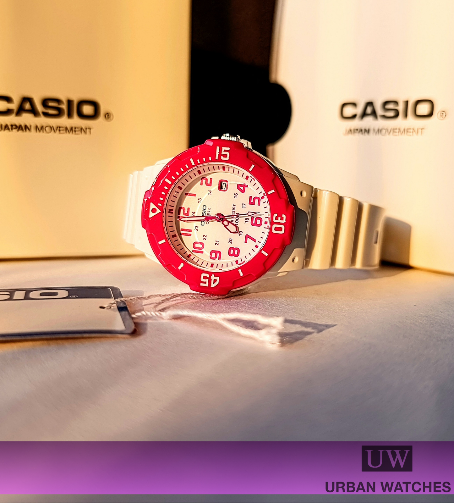Reloj Casio LRW_200H_4BV Pink Sweat - Blanco-Rosa