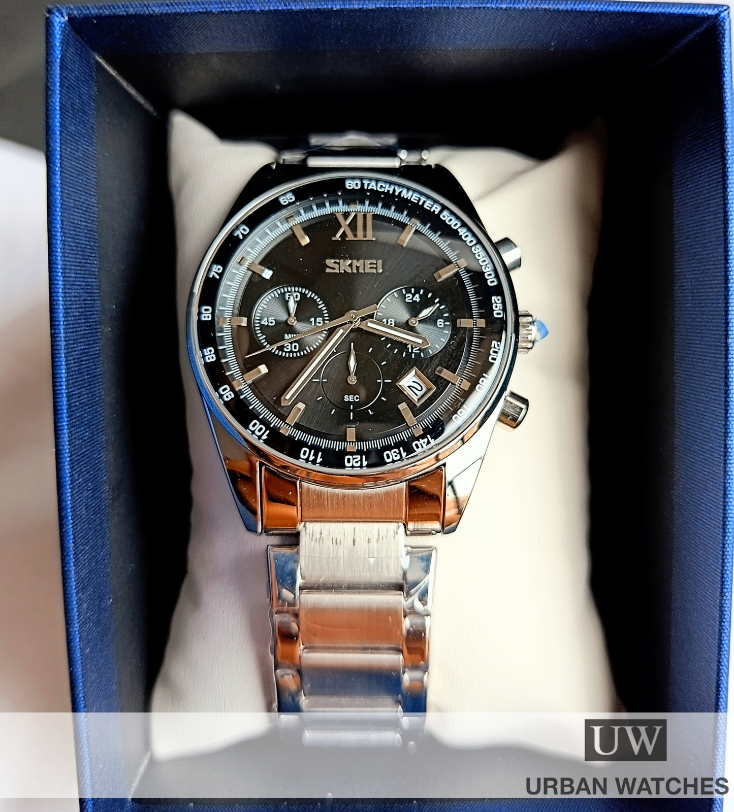 Reloj  Skmei Onix - REF 9097 Plata-Negro