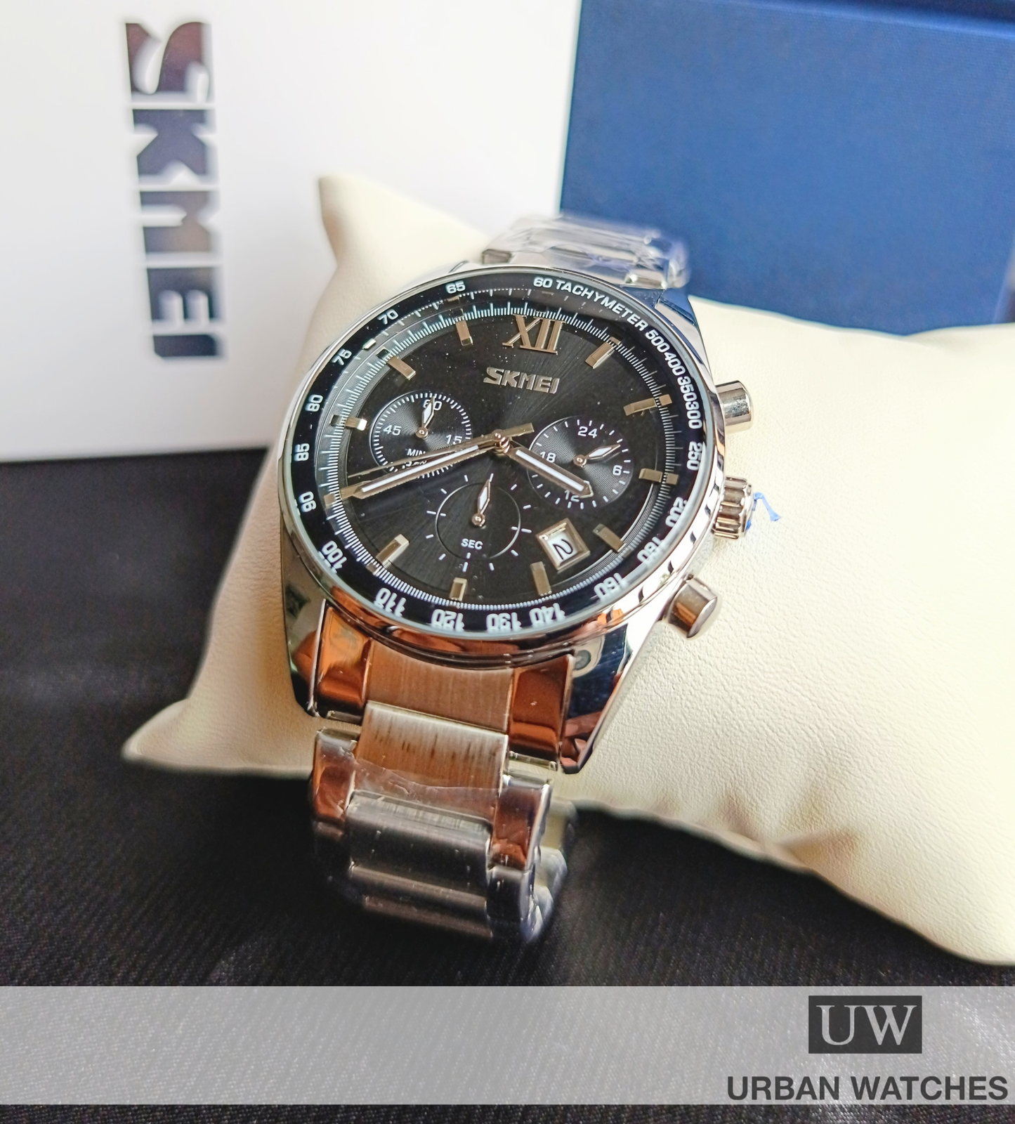 Reloj  Skmei Onix - REF 9097 Plata-Negro