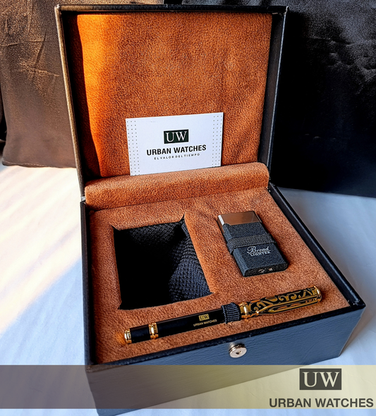 Set Pacífico - Royal (Estuche premium + Bolígrafo de lujo + Encendedor)