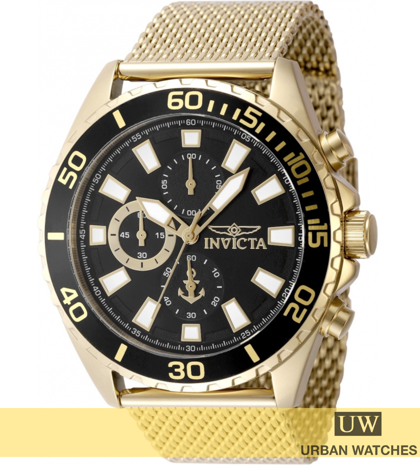 Reloj original Invicta Ocean Voyage 48828 Dorado - Negro